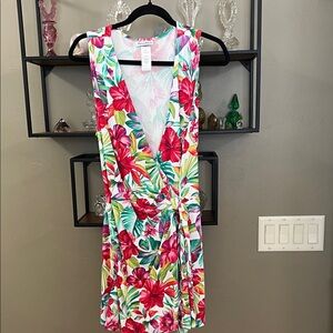 Tommy Bahama Pink and White Floral Romper